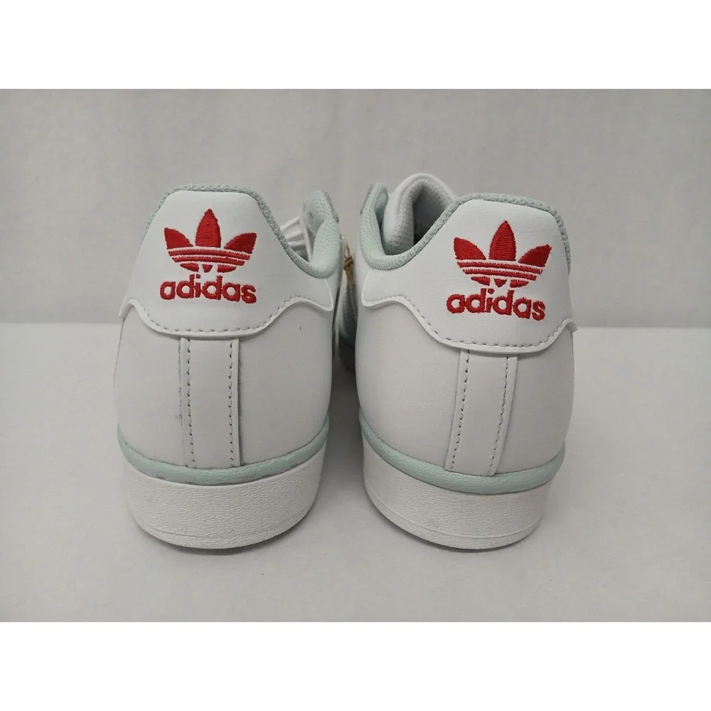 Adidas Kids Originals Superstar J Casual School‎ Shoes FZ6254 White Blue Sz 6.5